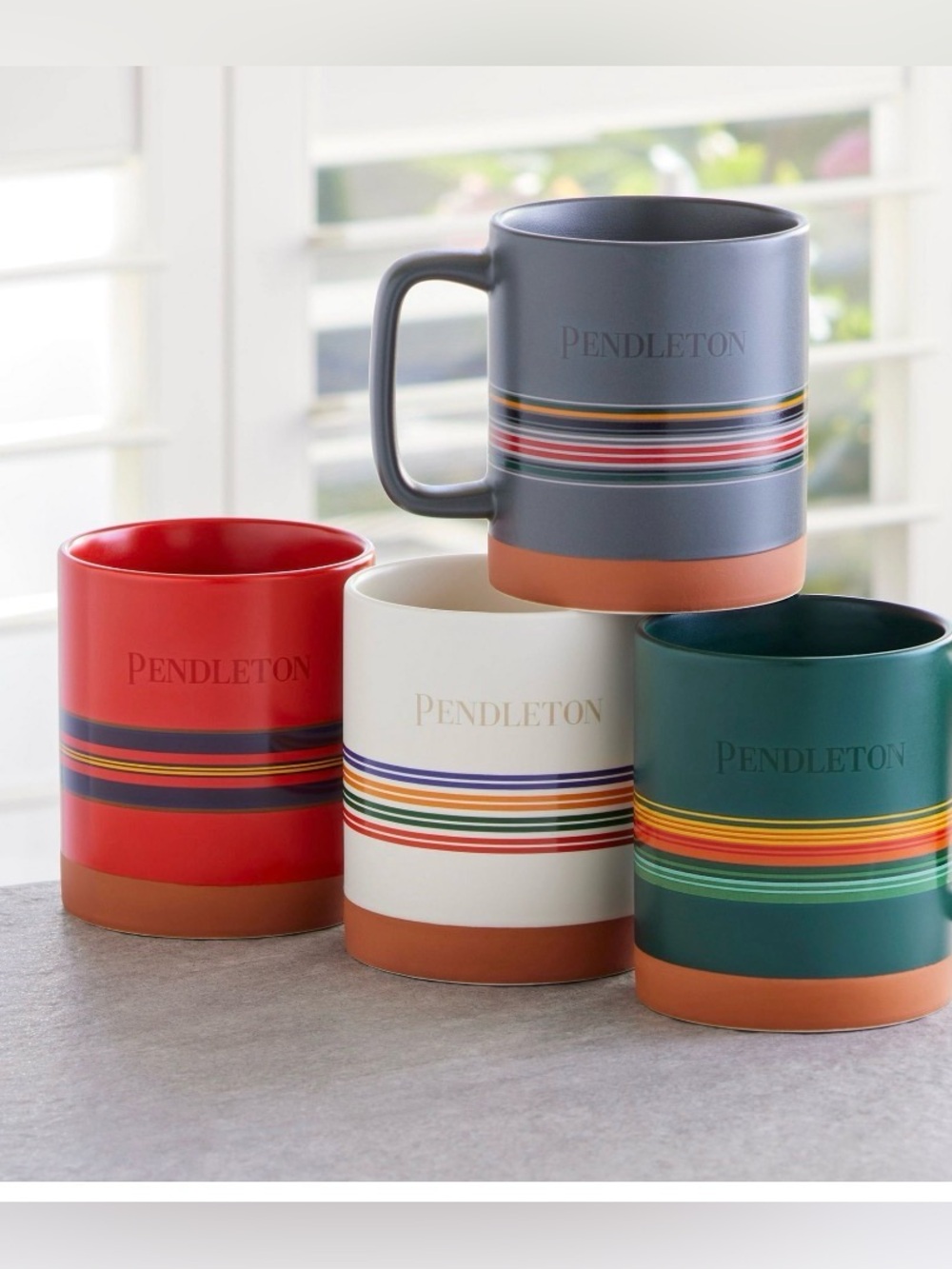 New! Pendleton National Parks Mug Set of 4